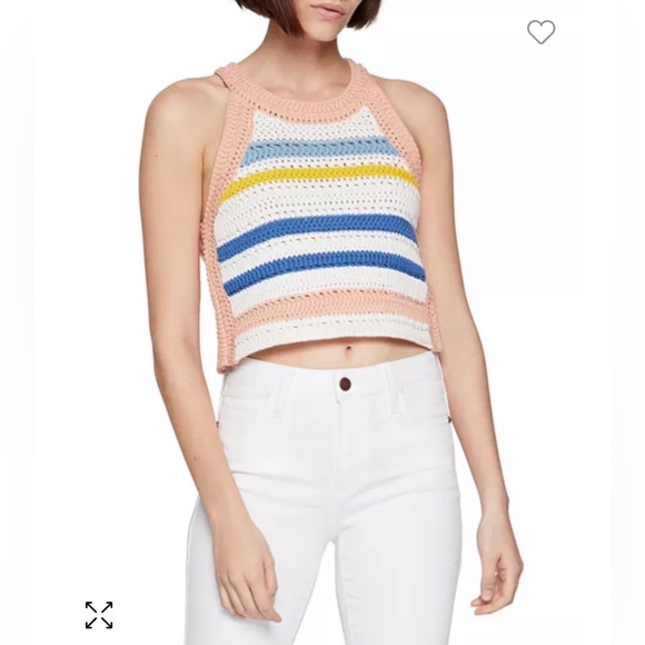 BcBG Generation striped Crochet Top - Picture 2 of 8